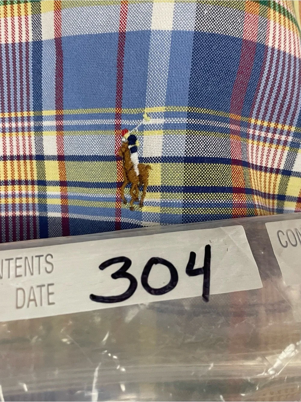 Polo Ralph Lauren Oxford Shirt Men’s XL Plaid Button Down Flesh Pony 304